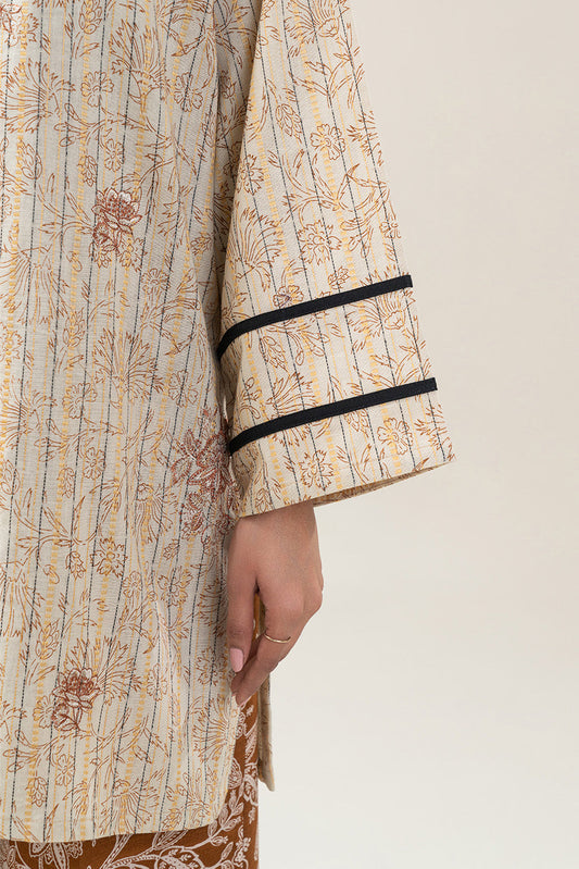 3 PIECE EMBROIDERED KHADDI JQ SUIT-HAZEL WOOD (UNSTITCHED)