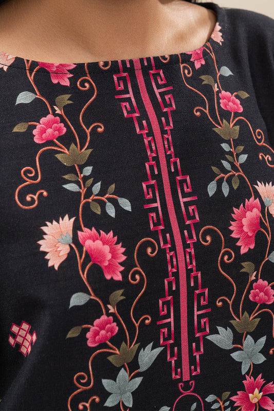 3 PIECE PRINTED SLUB KHADDAR SUIT-ORIENTALIST DREAM (UNSTITCHED)