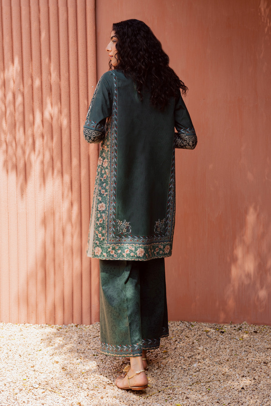 2 PIECE PRINTED LINEN SUIT-PERSIAN PLUM (UNSTITCHED)