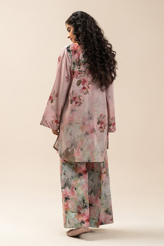 2 PIECE PRINTED LINEN SUIT-ORCHID BLISS (UNSTITCHED)