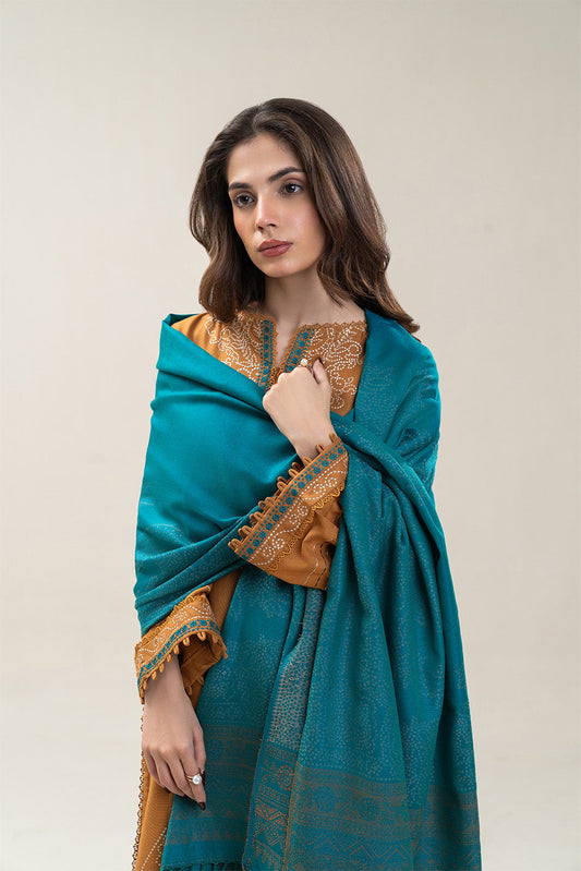 3 PIECE EMBROIDERED MULTI NAPS SUIT-SAFFRON BLISS (UNSTITCHED)