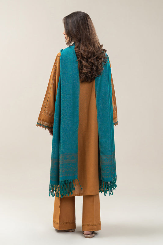 3 PIECE EMBROIDERED MULTI NAPS SUIT-SAFFRON BLISS (UNSTITCHED)