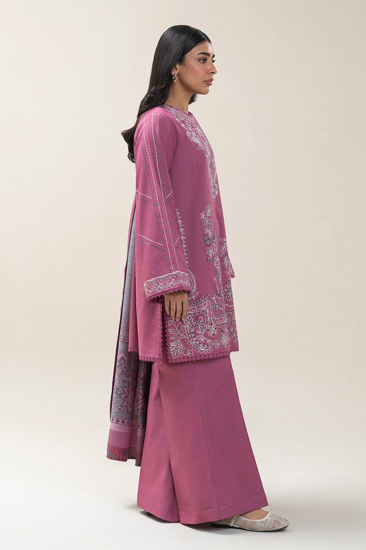 3 PIECE EMBROIDERED MULTI NAPS SUIT-ROUGE VERVE (UNSTITCHED)