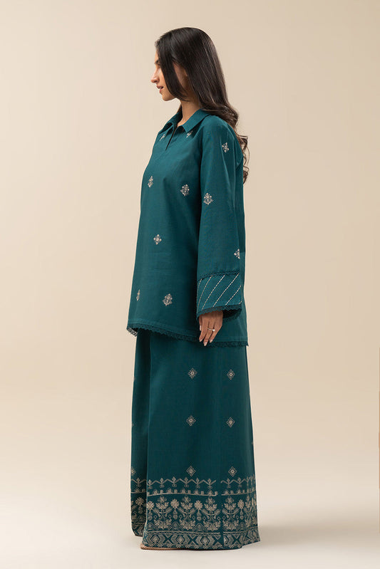 2 PIECE EMBROIDERED SLUB KHADDAR SUIT-AEGEAN TALE (UNSTITCHED)