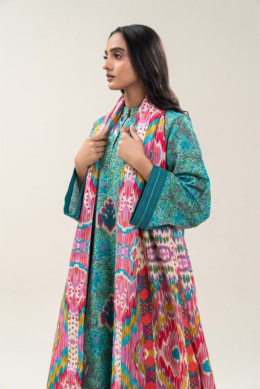 3 PIECE EMBROIDERED SLUB KHADDAR SUIT-SAPPHIRE WHISPER (UNSTITCHED)