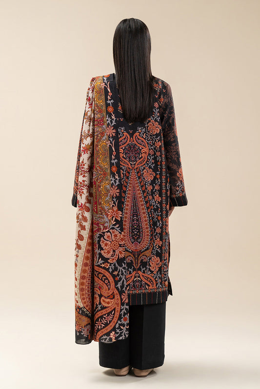 3 PIECE PRINTED SLUB KHADDAR SUIT-MYSTIC ORNATE (UNSTITCHED)
