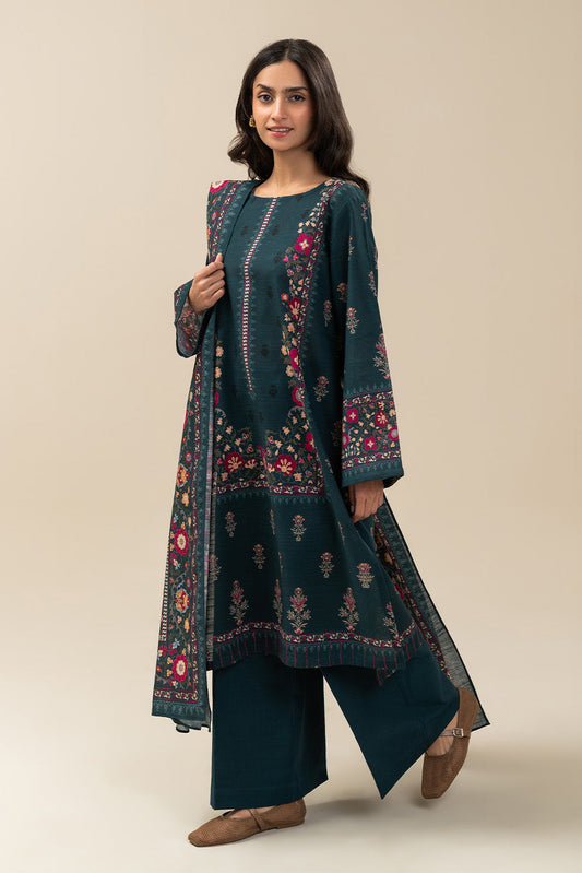 2 PIECE PRINTED SLUB KHADDAR SUIT-AEGEAN CHARM (UNSTITCHED)