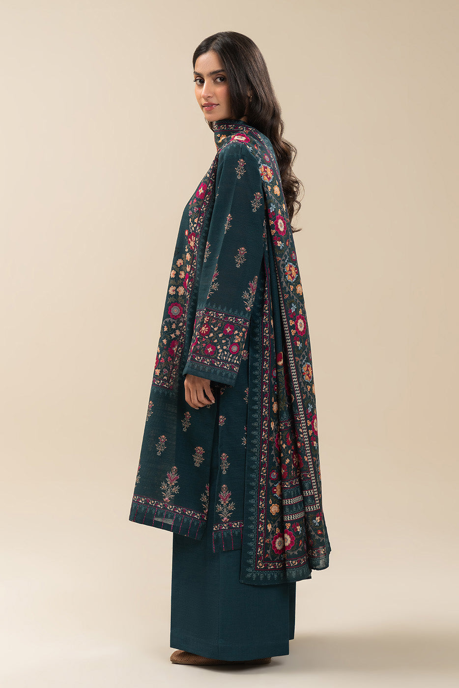 2 PIECE PRINTED SLUB KHADDAR SUIT-AEGEAN CHARM (UNSTITCHED)