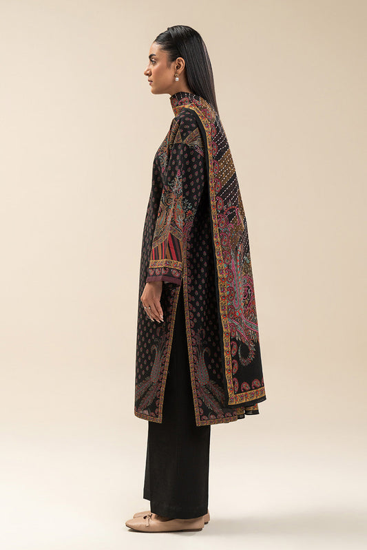 2 PIECE PRINTED SLUB KHADDAR SUIT-ETHNIC PITCH (UNSTITCHED)