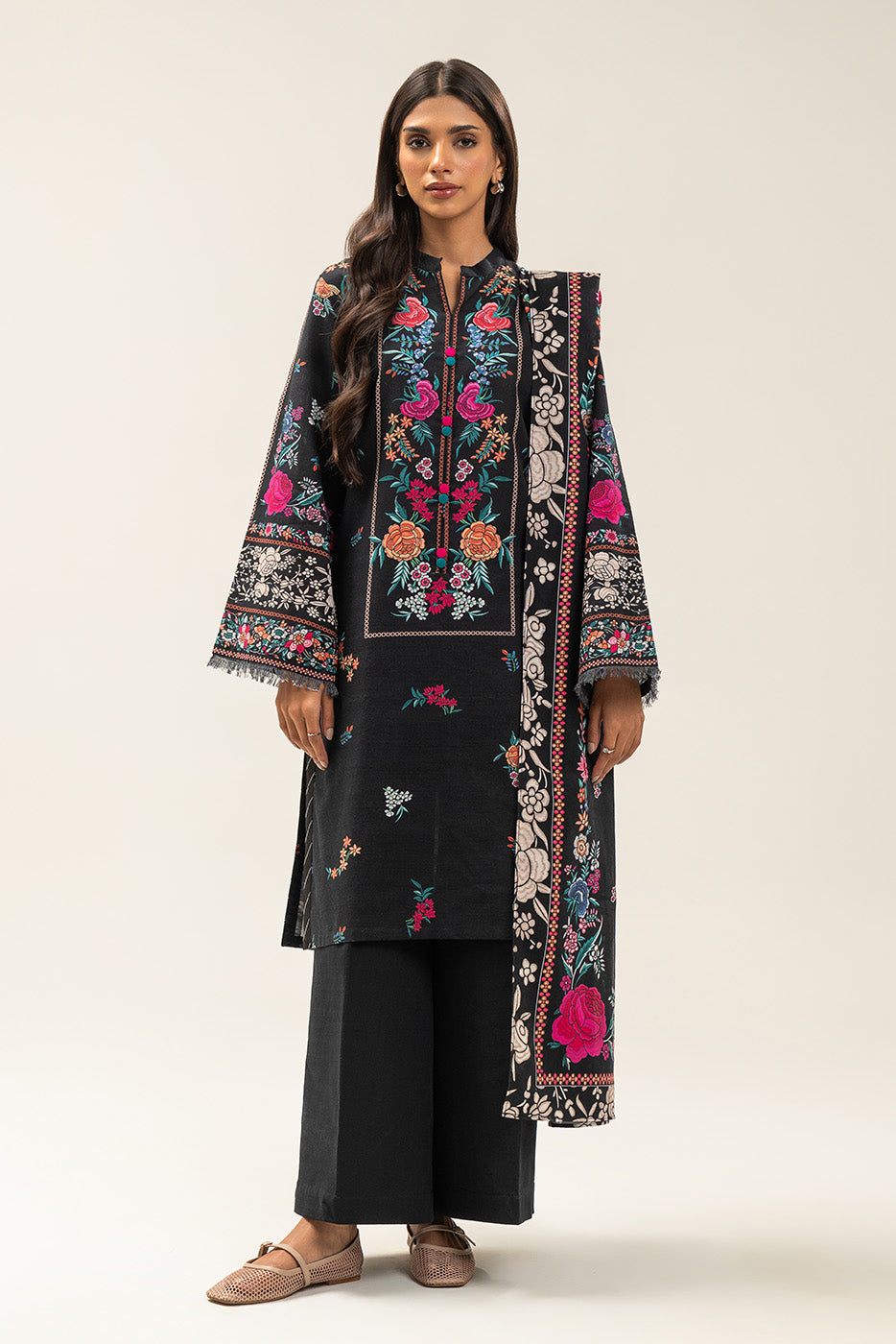 3 PIECE PRINTED SLUB KHADDAR SUIT-ONYX MYSTERY (UNSTITCHED)