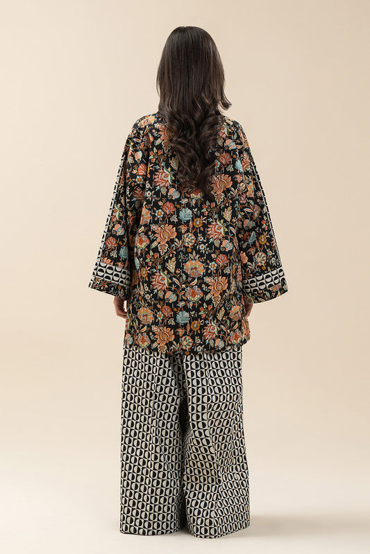 2 PIECE PRINTED CAMBRIC SUIT-JACOBEAN BLOOM (UNSTITCHED)