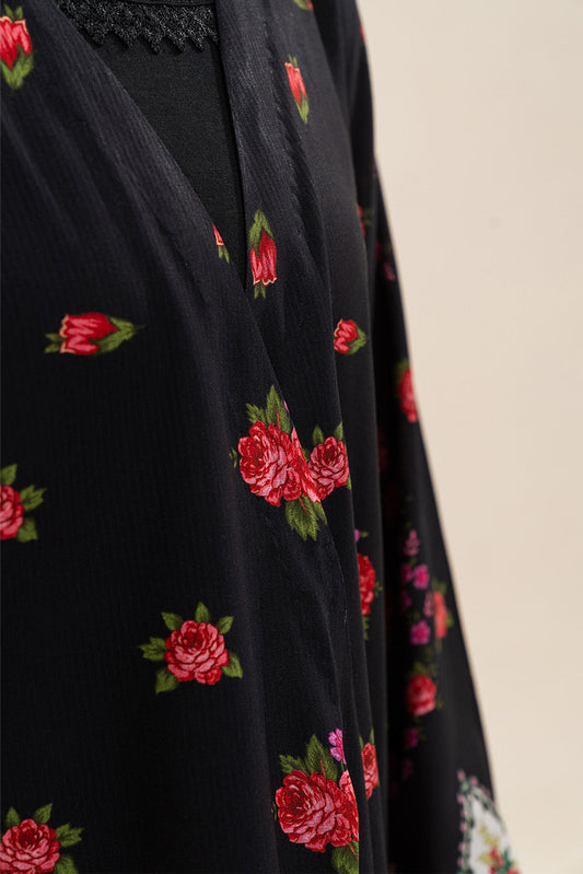 2 PIECE PRINTED LINEN SUIT-ROSEATE GLOW (UNSTITCHED)