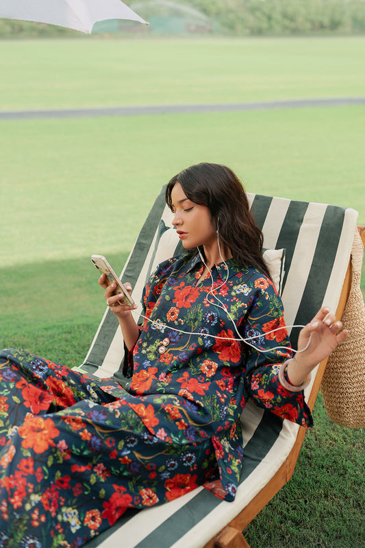 2 PIECE PRINTED CAMBRIC SUIT (PRET)