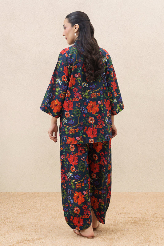 2 PIECE PRINTED CAMBRIC SUIT (PRET)