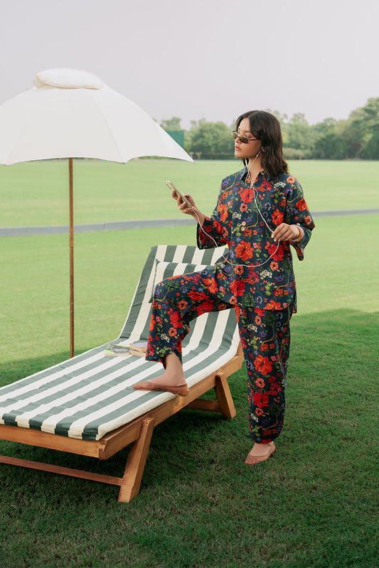2 PIECE PRINTED CAMBRIC SUIT (PRET)