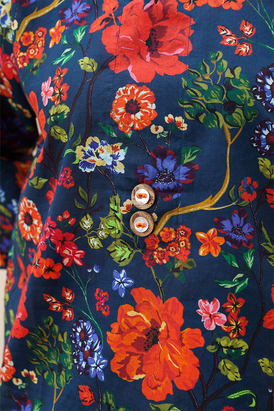 2 PIECE PRINTED CAMBRIC SUIT (PRET)