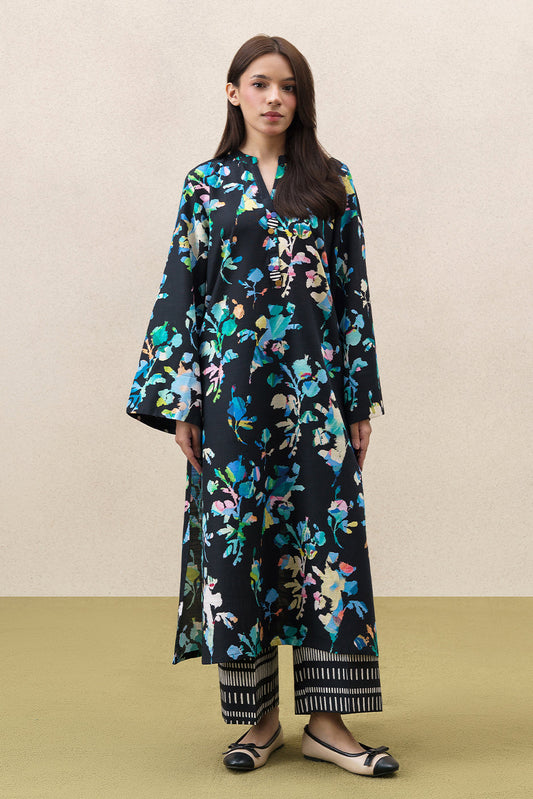 2 PIECE PRINTED SLUB KHADDAR SUIT (PRET)