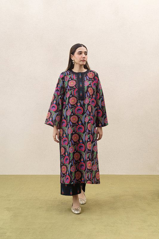 2 PIECE PRINTED SLUB KHADDAR SUIT (PRET)