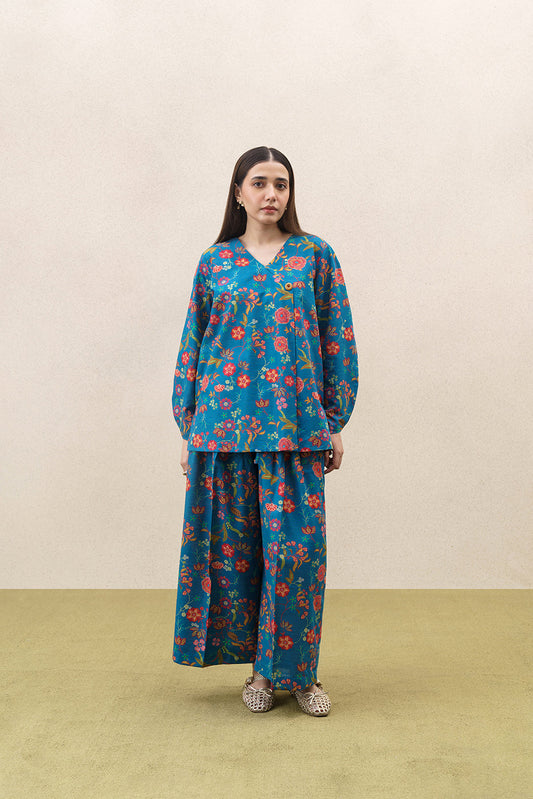 2 PIECE PRINTED SLUB KHADDAR SUIT (PRET)