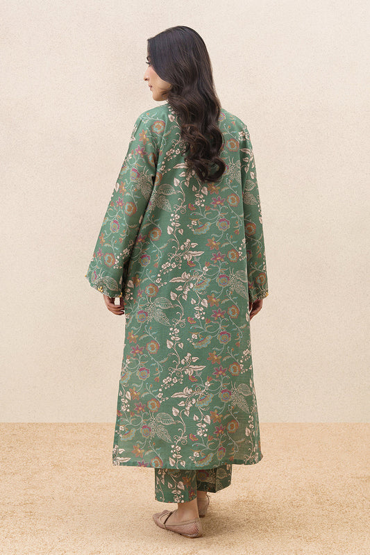 2 PIECE PRINTED SLUB KHADDAR SUIT (PRET)