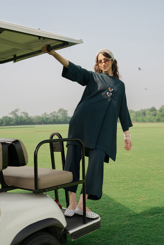 2 PIECE SOLID TWILL SUIT (PRET)