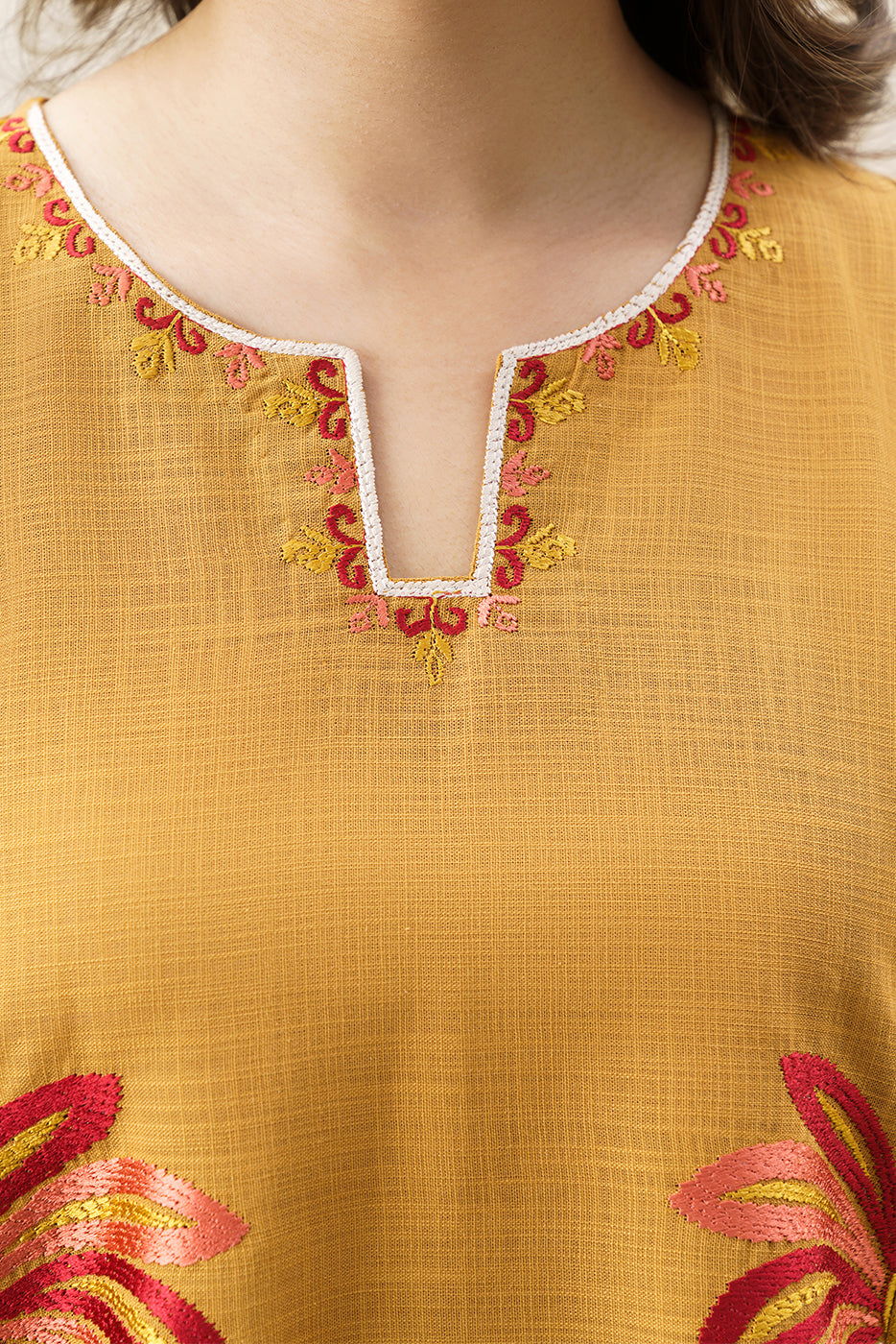 2 PIECE EMBROIDERED TWO WAY SLUB SUIT (PRET)