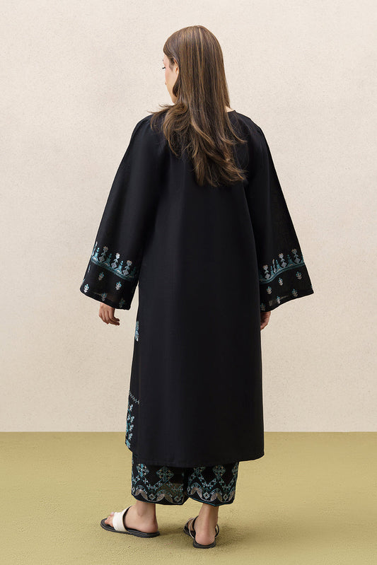 2 PIECE EMBROIDERED SLUB KHADDAR SUIT (PRET)