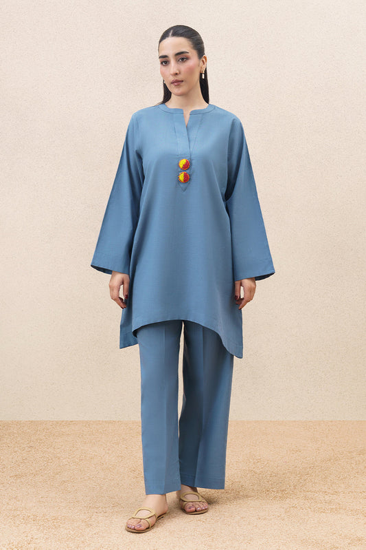 2 PIECE SOLID YARN DYED SUIT (PRET)