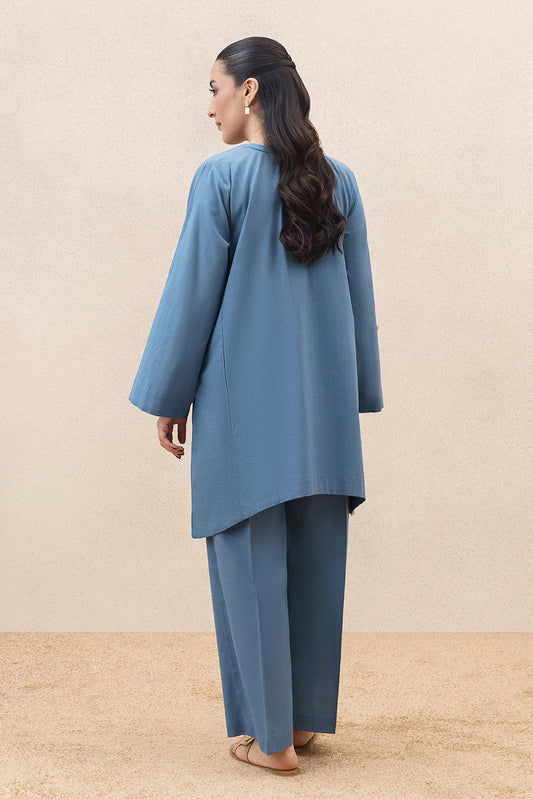 2 PIECE SOLID YARN DYED SUIT (PRET)