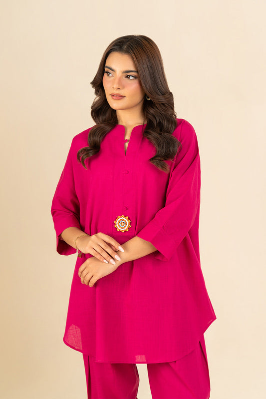 2 PIECE SOLID YARN DYED SUIT (PRET)