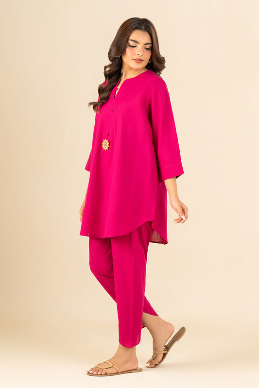 2 PIECE SOLID YARN DYED SUIT (PRET)