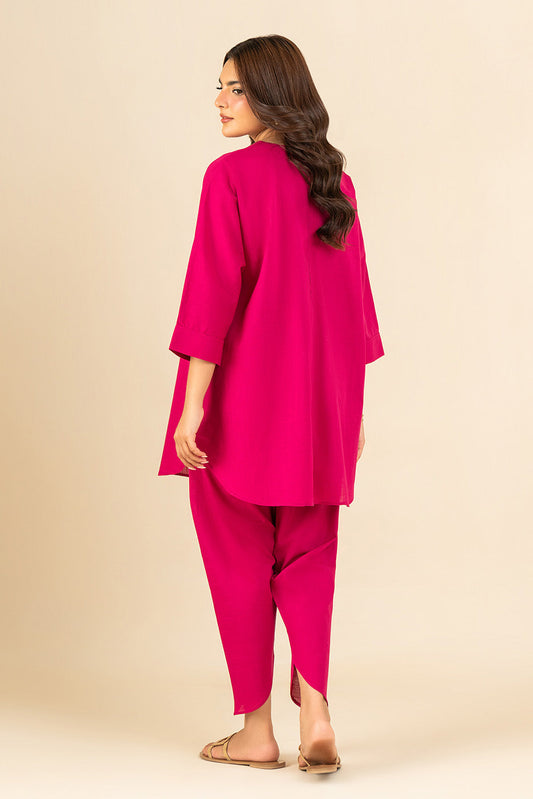 2 PIECE SOLID YARN DYED SUIT (PRET)