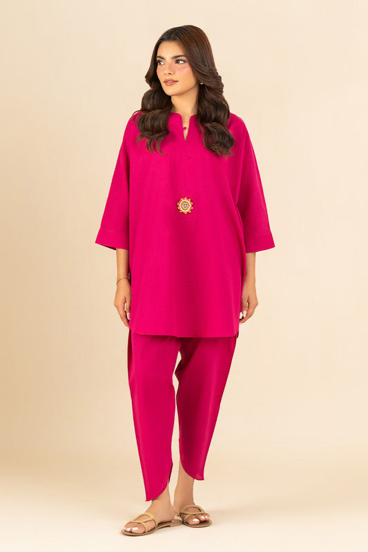 2 PIECE SOLID YARN DYED SUIT (PRET)