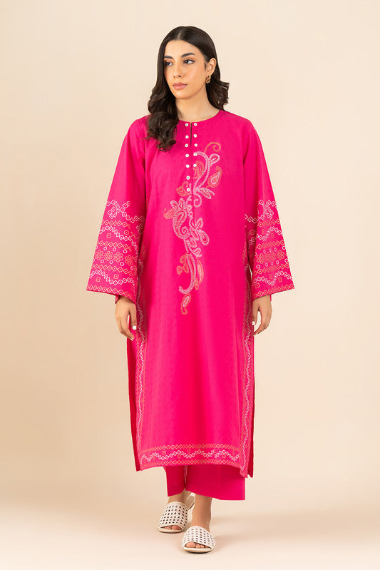 2 PIECE EMBROIDERED DOBBY SUIT (PRET)