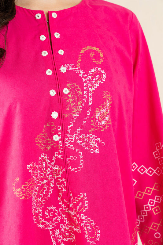 2 PIECE EMBROIDERED DOBBY SUIT (PRET)