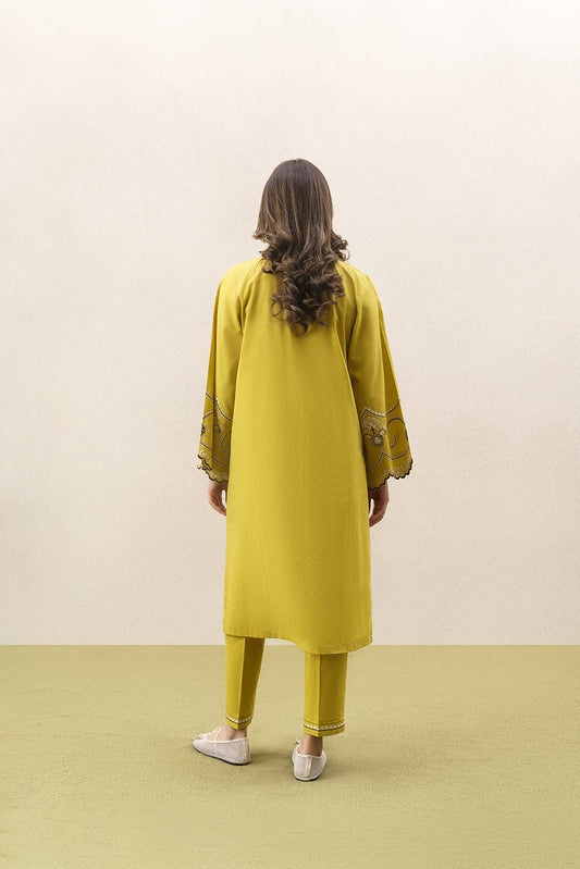 2 PIECE EMBROIDERED DOBBY SUIT (PRET)