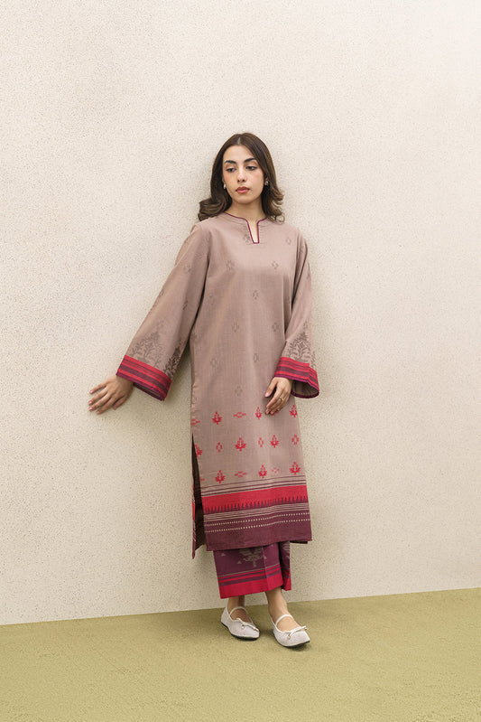2 PIECE SOLID JACQUARD SUIT (PRET)