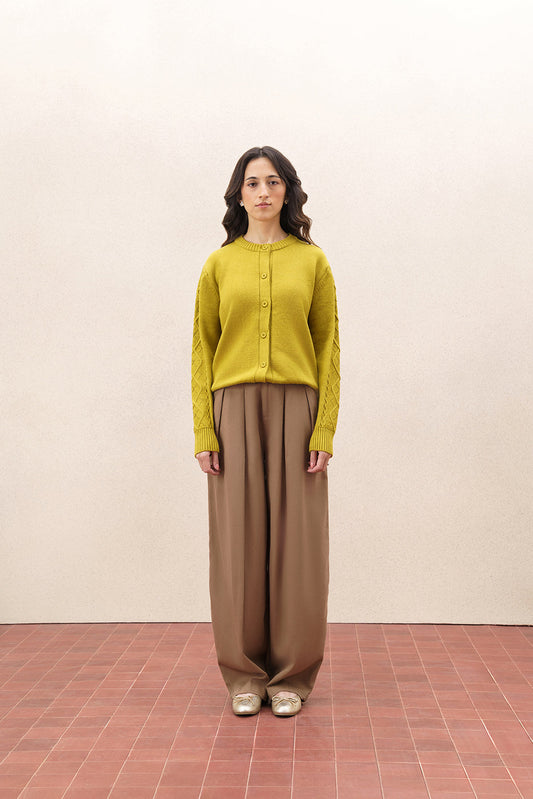 CROPPED FINE KNIT SWEATER