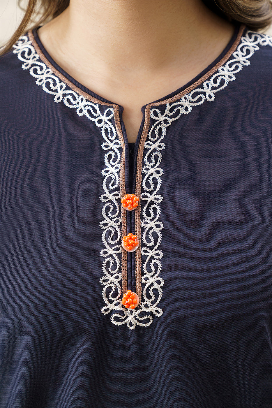 2 PIECE EMBROIDERED SLUB KHADDAR SUIT (PRET)