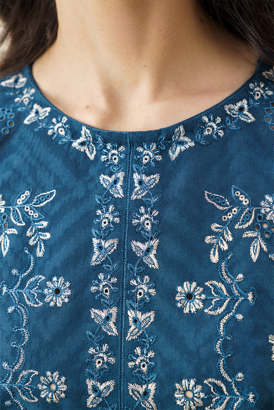 2 PIECE EMBROIDERED SELF JACQUARD SUIT-EARTH ENCHANT (UNSTITCHED)