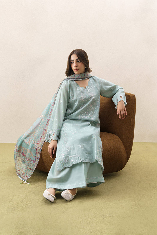 3 PIECE EMBROIDERED YARN DYED JACQUARD SUIT-FLORAL SYMPHONY (UNSTITCHED)