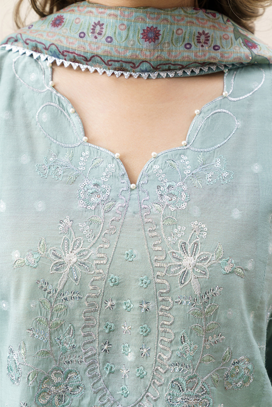 3 PIECE EMBROIDERED YARN DYED JACQUARD SUIT-FLORAL SYMPHONY (UNSTITCHED)
