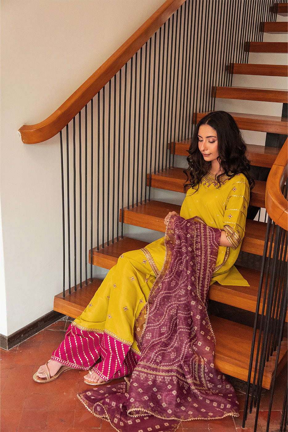 3 PIECE EMBROIDERED RAW SILK SUIT (LUXURY PRET)