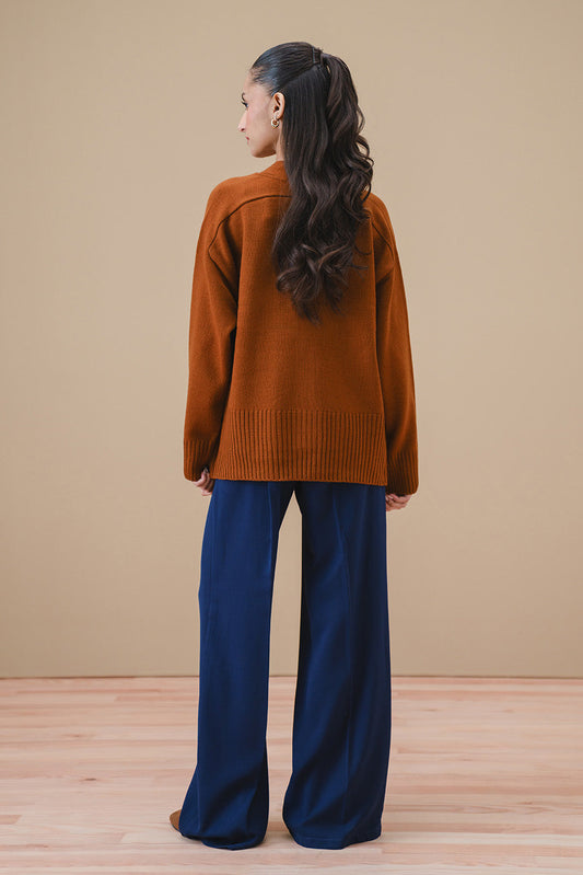 V-NECK CROPPED CARDIGAN