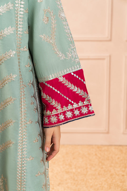 2 PIECE EMBROIDERED TWO TONE SUIT (LUXURY PRET)