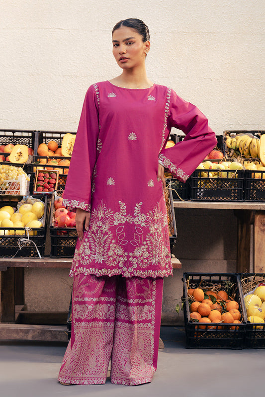 2 PIECE EMBROIDERED LAWN SUIT-RIPE CHERRIES (UNSTITCHED)