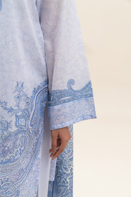 3 PIECE PRINTED LAWN SUIT-ANTIQUE PAISLEY (UNSTITCHED)
