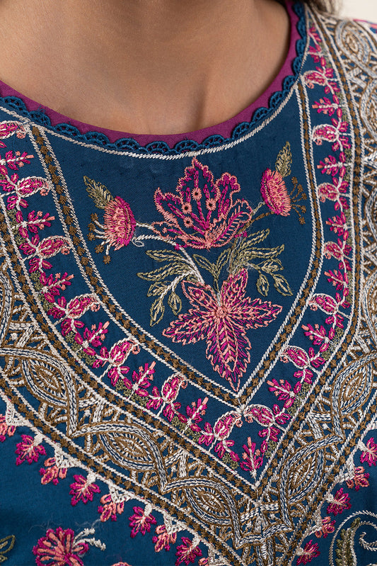 3 PIECE EMBROIDERED LAWN SUIT-CERULEAN DREAM (UNSTITCHED)