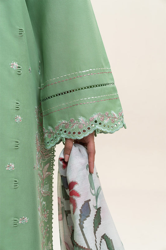 3 PIECE EMBROIDERED LAWN SUIT-FERN BLOOM (UNSTITCHED)