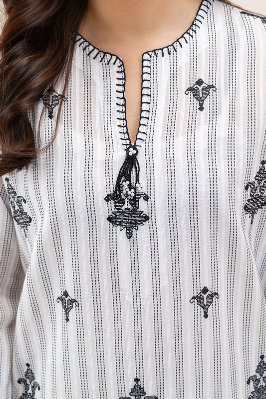 2 PIECE EMBROIDERED DORIA SUIT (PRET)